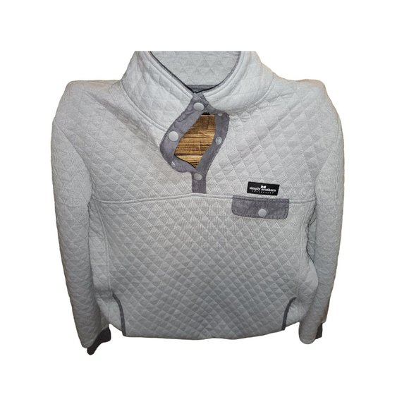 Simply Southern Size Large Men's Quilted Riding Pullover - Picture 1 of 3